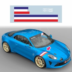 Kit double bande autocollante BLEU ROUGE pour ALPINE A110 A110S PURE LEGEND