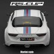 Triple stripe wide 27 cm sticker decal  for ALPINE A110 A110S PURE LEGEND