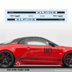 Kit autocollant bas de caisse pour Alpine A110