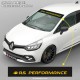 Windschutzscheibe aufkleber RENAULT SPORT RS PERFORMANCE für Clio Megane Twingo Captur