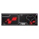 Sticker for 3 buttons Key RENAULT SPORT carbon look with red RS-logo