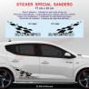 RS SPORT decals for Dacia SANDERO