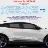 Kit sticker MEGANE OUTLINE pour Renault Megane E-Tech et Megane RS