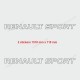 2 Renault Sport logo 150 cm outline sticker decal for Twingo Clio Megane Captur