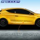 2 Renault Sport logo 150 cm outline sticker decal for Twingo Clio Megane Captur