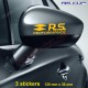 3 decals RS PERFORMANCE RENAULT SPORT